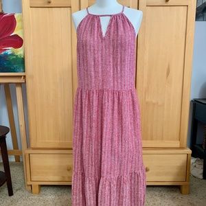 Universal Thread Red and White Summer Midi Dress M